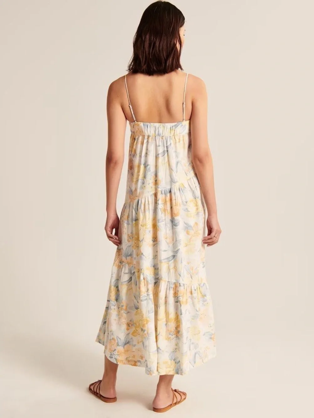 Abercrombie & Fitch Floral Spaghetti-Strap Maxi Dress